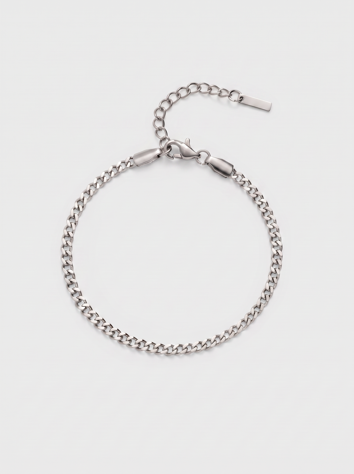 Cuban Bracelet 3mm in silver