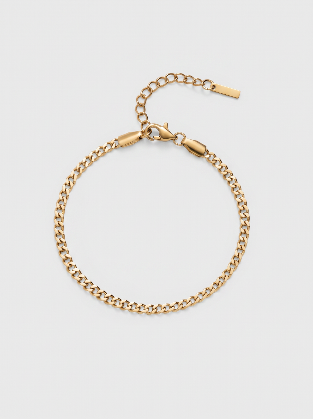 Cuban Bracelet 3mm in gold